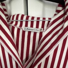 Z Avenue USA Women’s 2XL Plus Pullover Hoodie Hooded Drawstring Red/White/Black