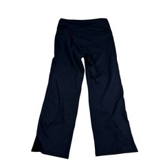 Jockey Sport Womens Navy Blue Wide Leg Yoga Pants High Rise Pockets Size Medium