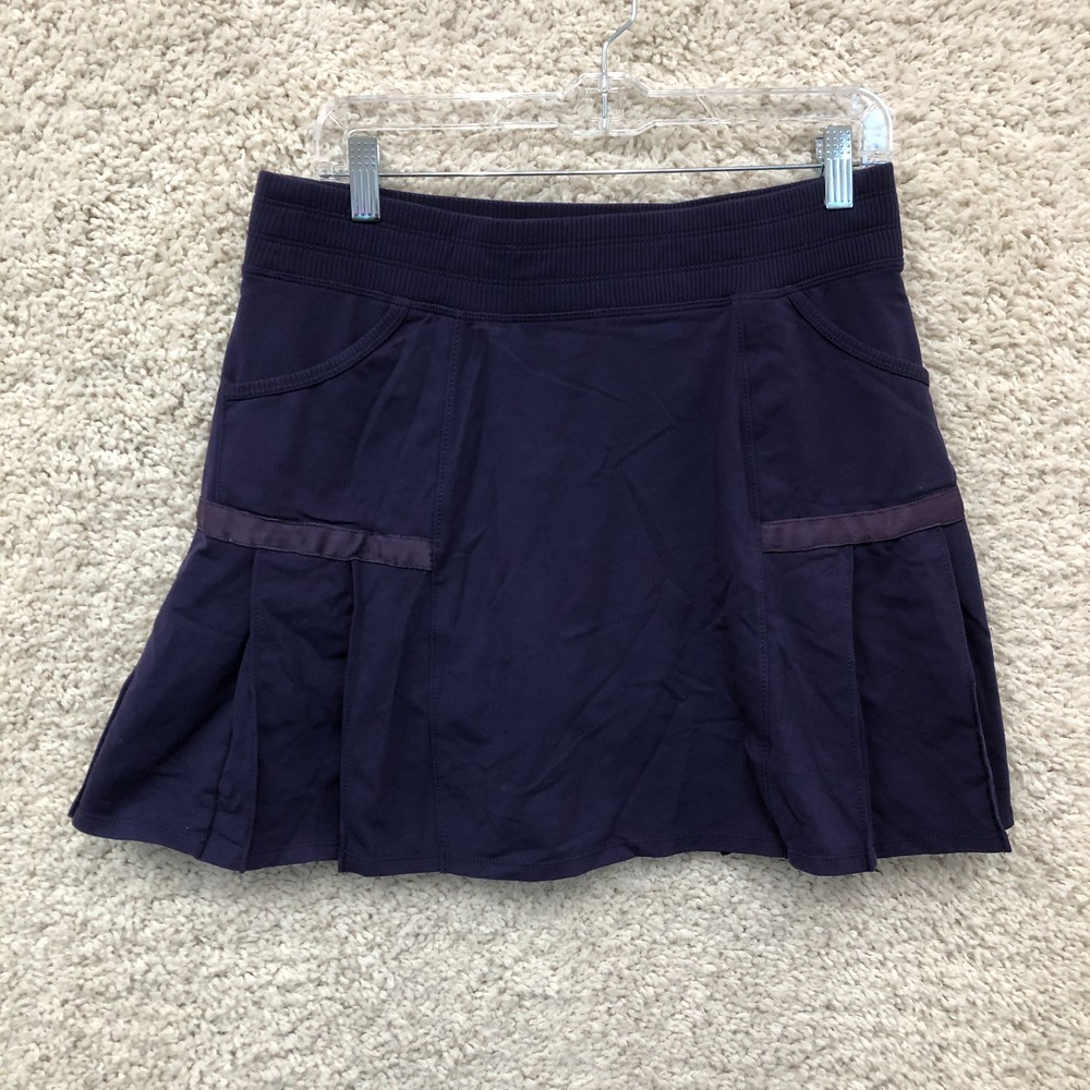 Athleta Skort Medium Adult Purple Any Sport Pleated Skirt Pull On Pocket Womens