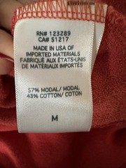Lauren Moshi Tawny Stars Red White Wide-Leg Cotton Modal Track Pants M $163