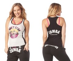 Zumba I Want My Zumba INSTRUCTOR Racerback Tank Top – White ~ XS S L XL XXL