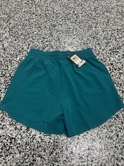 NWT Under Armour Women’s Flex Woven 5″ Athletic Shorts Size Small Teal 1376933