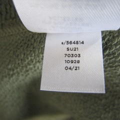 LOFT outlet short sleeve army green oversized cap sleeve sweatshirt size XL New!