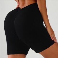 Women’s Back V Cut Push Up High Waist Yoga Shorts Sports Pants Gym Workout