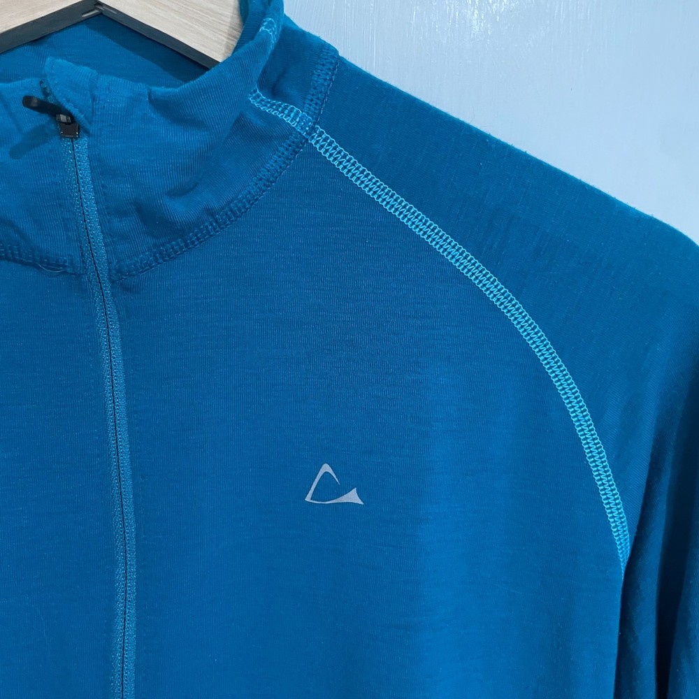 Paradox Women’s Medium Teal Merino Blend 1/4 Zip Pullover Base Layer Drirelease