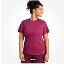 allbirds NEW Womens Natural Run Fashion Short Sleeve Tee Thrive Crimson XS $58