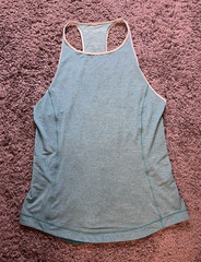 lululemon athletica Racerback Tank Blue Heathered Stretch Athletic Fit M