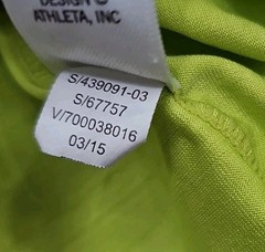 Athleta Intrepid Cap Sleeve Front Zip Top S Lime Green Sun Shield UPF 50