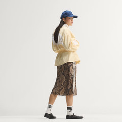 adidas Originals Women’s Snake Print Satin Skirt KX1894