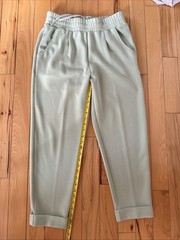 VARLEY The Rolled Cuff Pant 25” Pockets Women’s Size M Green NWOT