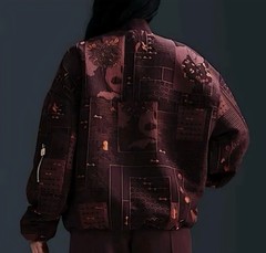 New Nike x Naomi Osaka Jacquard Jacket Wmns M Medium Burgundy Crush FV7795 652