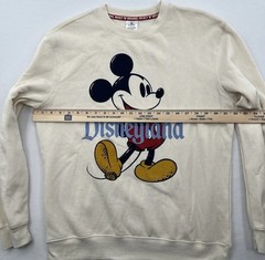 Disney Parks Walt Disney World Mickey Sweatshirt Cream Off White M Pullover