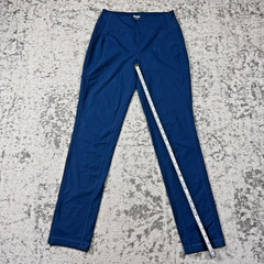 Duluth Trading Co Leggings Womens XS Blue Ankle Stretch Nylon Spandex Pockets