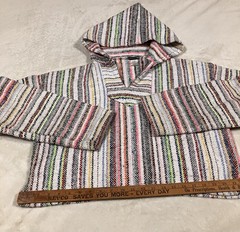 Earthbound Trading Co. Cropped Baja Sweatshirt Womens Hoodie Sz Medium Boho Chic
