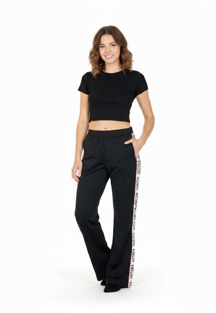Victoria’s Secret Sport Open Leg Gold Snap Zip Pockets Track Pants Size Small