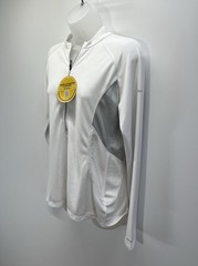 NWT Columbia Sportswear Lightweight Jacket Insect Blocker 1/2 Zip Size L White