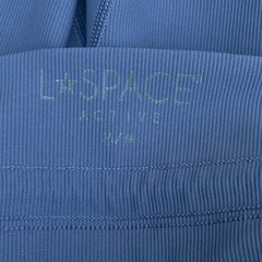 L*Space Women’s Size M Blue High Waisted Full Length Legging Work Out Drawstring