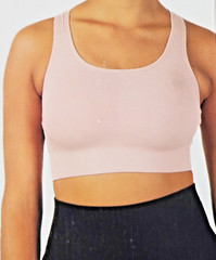 Bra Pink Racerback Sports Bra Wicking Machine Wash Women’s S By Members Mark