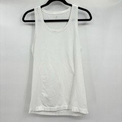 Sweaty Betty White Seamless Racerback Fitted Tank Top Gym Athlete Workout Size 8