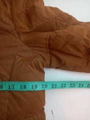 Fat Face brown Jacket 10 bronze faux fur acrylic cotton blend UK women’s size 10