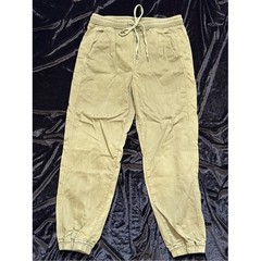 GAP Olive Drawstring Cotton Joggers Athleisure Boho