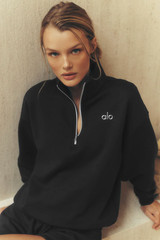 ALO Accolade 1/4 Zip Pullover Unisex French Terry Oversized Sweatshirt