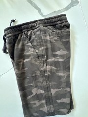 ATHLETA Farallon Joggers Pull On Pants w/Pockets Drawstring (camo) Small