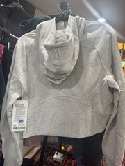 Lululemon Scuba Oversized Half-Zip Hoodie in Heathered Core Ultra Light Grey