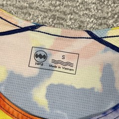 Janji Run All Day Tank Womens Small Colorful Running Athletic Blue Orange