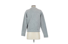 Beyoncé Ivy Park Stitched Quilted Logo Sweatshirt 2XS Gray Crewneck Pullover