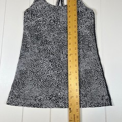 Lululemon Racerback Tank Top Black White Animal Print Athletic Yoga Gym Shirt