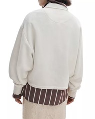 NWT Rag & Bone $258 Vintage Terry Oversized Polo Sweatshirt In Sand Size: XXS