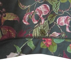 Roots x Alder Crop Top 3XL Green Garden Floral Sports Bra Athletic Activewear