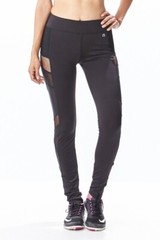 Sexy Black Mesh Leggings Women’s Activewear Yoga Pants Workout S,M,L