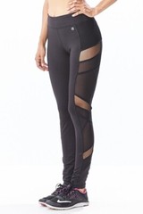 Sexy Black Mesh Leggings Women’s Activewear Yoga Pants Workout S,M,L