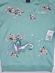 Her Universe Studio Ghibli Spirited Away Haku Cherry Blossoms Crewneck Unisex MD