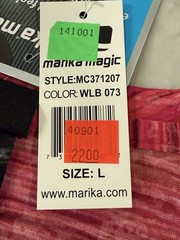 Marika Magic Secret Slimming Top, Shirred Panels, Size Large, Red, NWT
