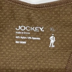Jockey Womens XL Brown Seamless Racerback Sports Bra RN 50369 Activewear