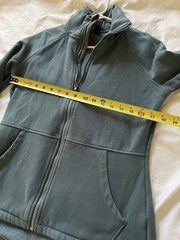 SKECHERS Dark Teal Full Zip Up Jacket Round Hem Women’s Size M