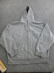 Brandy Melville Hoodie Womens One Size Gray Full Zip Fleece Sweatshirt Pockets