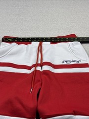 Phamily Sweat Shorts Women Size XL Red White Athletic Fleece Thick Jersey HipHop