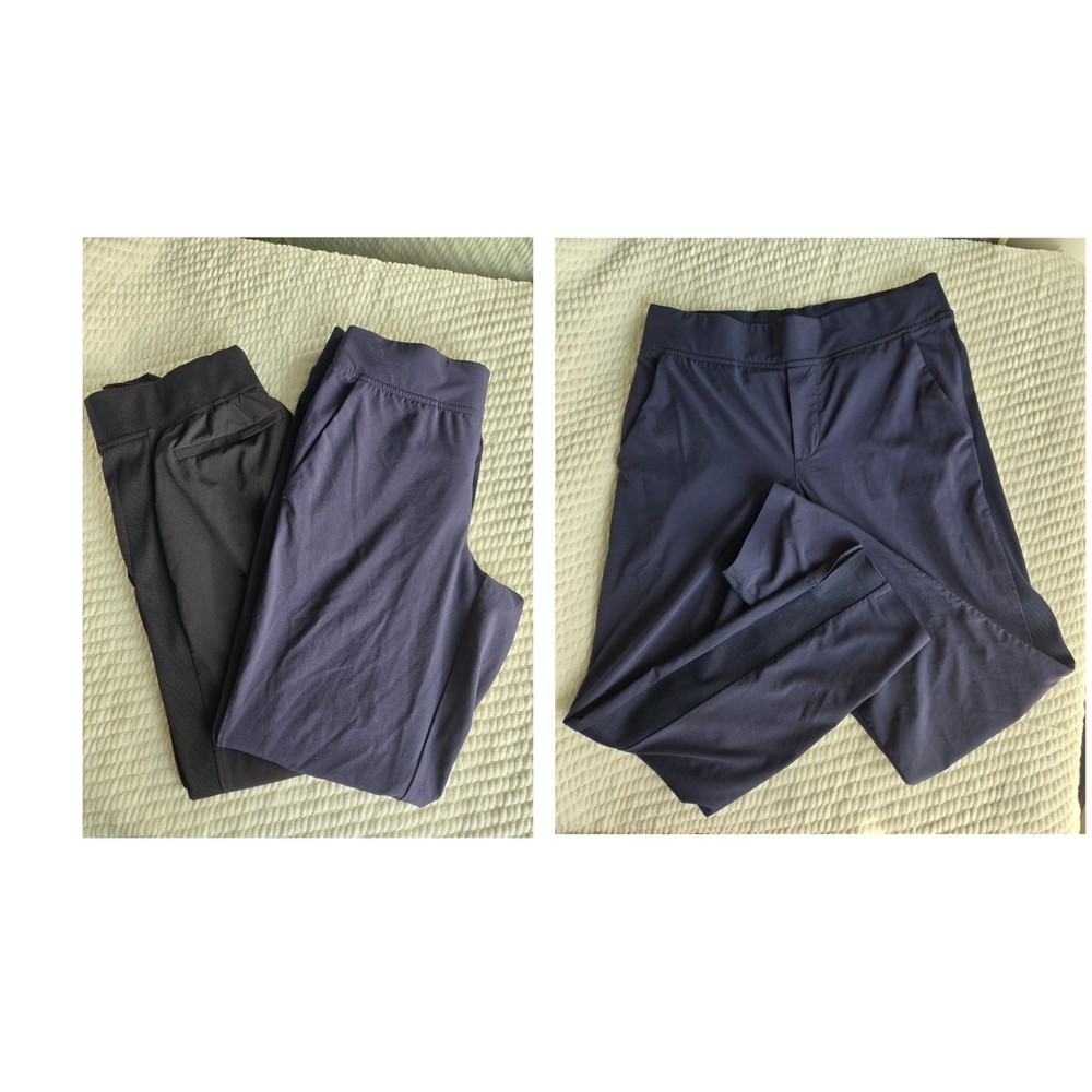 Athleta Brooklyn Ankle Pant, Mid Rise, Size 0 Petite, Bundle Of 2, Navy/Black EC