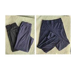 Athleta Brooklyn Ankle Pant, Mid Rise, Size 0 Petite, Bundle Of 2, Navy/Black EC