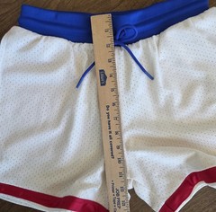 NWT Red, white and blue Adidas unisex OG Mesh Trefoil Basketball shorts size XS