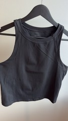 Nike Zenvy Dri-FIT Women’s Ribbed Racerback Cropped Tank Top Black M