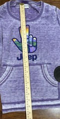 JEDCO Jeep Mountain Wave Women’s Small Pullover Thermal Shirt Kangaroo Pouch