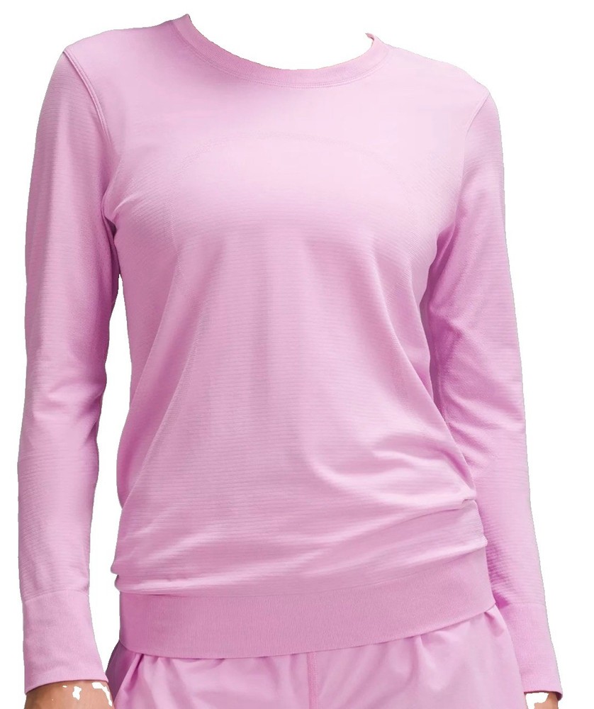 NWT Lululemon Swiftly Relaxed Long-Sleeve Shirt Dahlia Mauve Pink Size 8