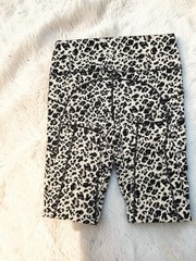 ZYIA Active Women’s Animal Print Leggings Black/White/Gray Pockets