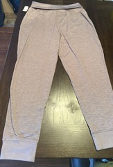 GapFit Brushed Tech Jersey Jogger Pants Purple M Women’s Elastic Waist Pockets