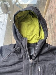 Icebreaker Women’s Quantum GT 260 Full Zip Hoodie Merino Wool Black L Large $250